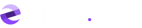 enable.services logo with white text