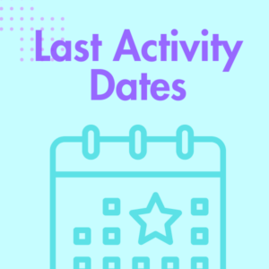 Icon of Last Activity Date and calendar image