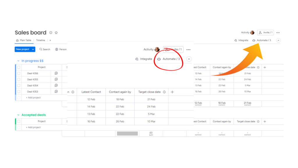 Image showing how to find the automation centre