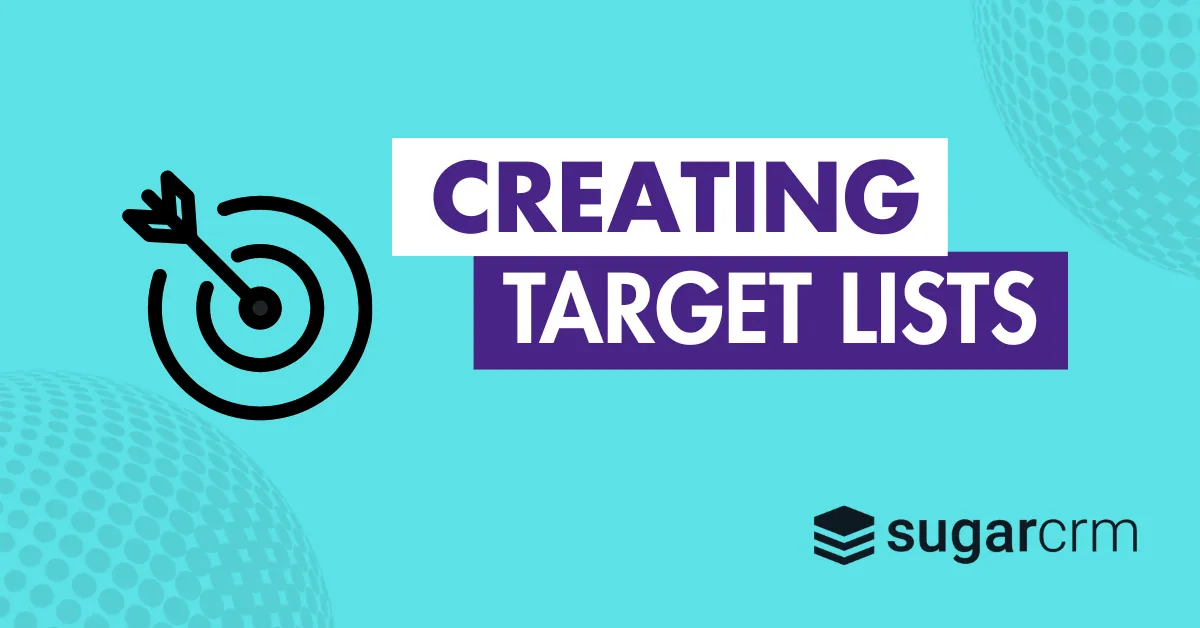 How to add contacts to a target list in SugarCRM