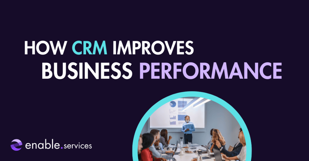 Cover photo of Title: How CRM Improves Business Performance