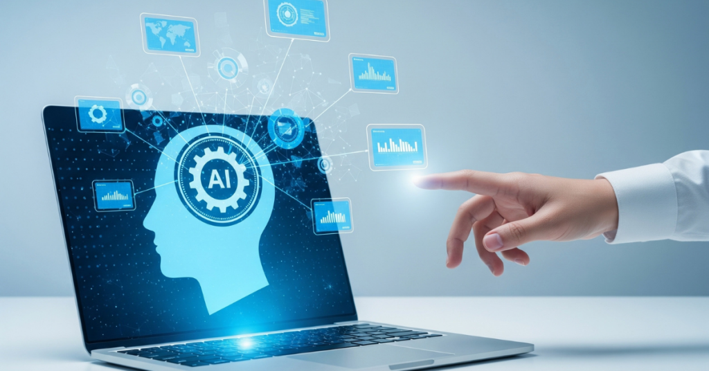 Image of AI on a laptop