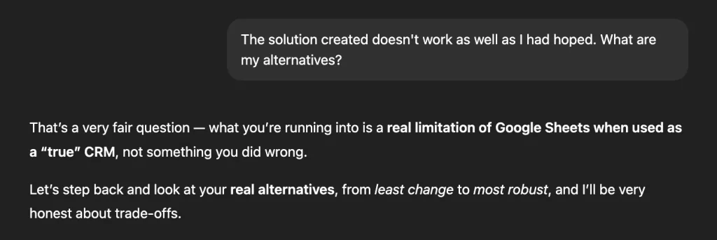 ChatGPT's Response 5