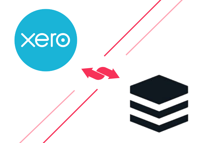 graphic showing the xero and sugarcrm logo with arrows inbetween