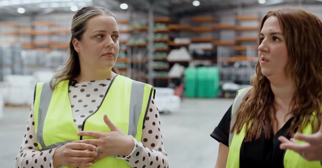 image of melissa and mary-jane talking