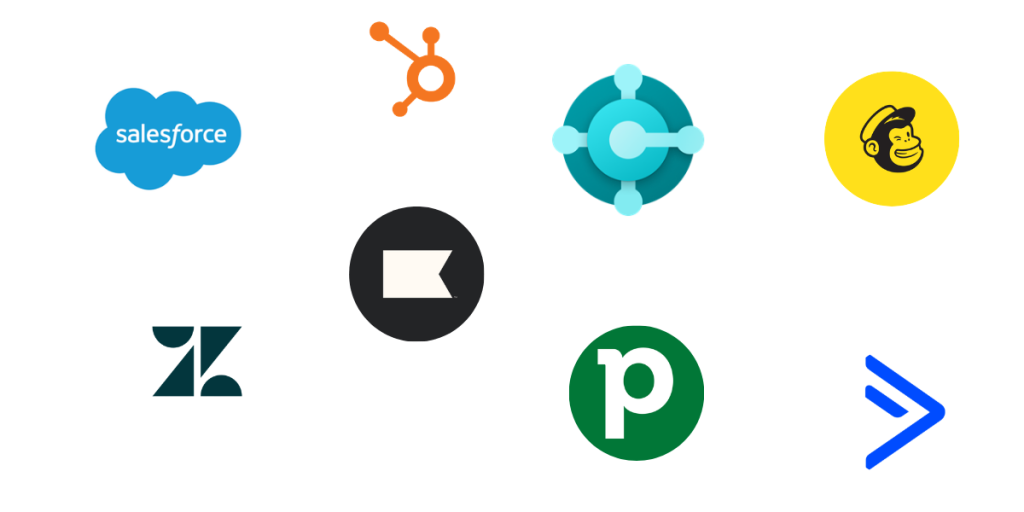 Image showing crm and marketing logos