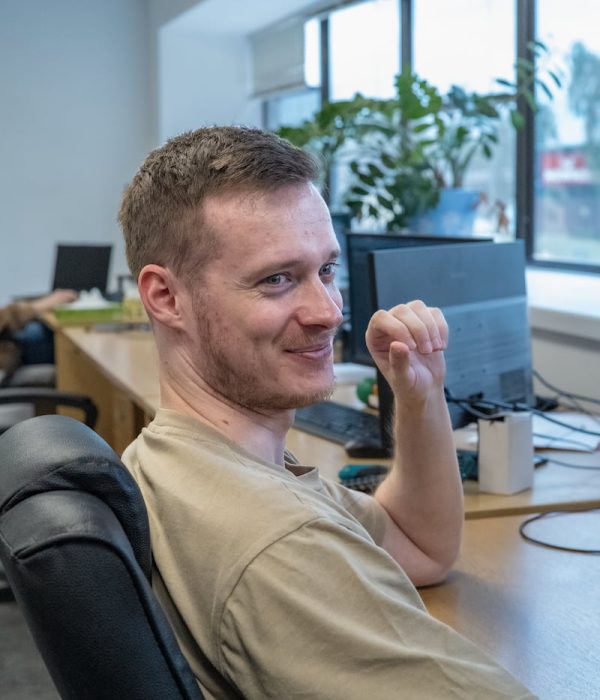 Liam enable.services developer stock image